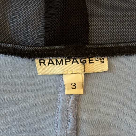 Vintage Rampage 90's/Y2K Mesh Overlay Maxi Dress Fairy Grunge Whimsigoth 3-XS - Picture 8 of 12